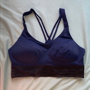 Navy blue sports bra